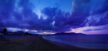 Romantická pláž na Kréte