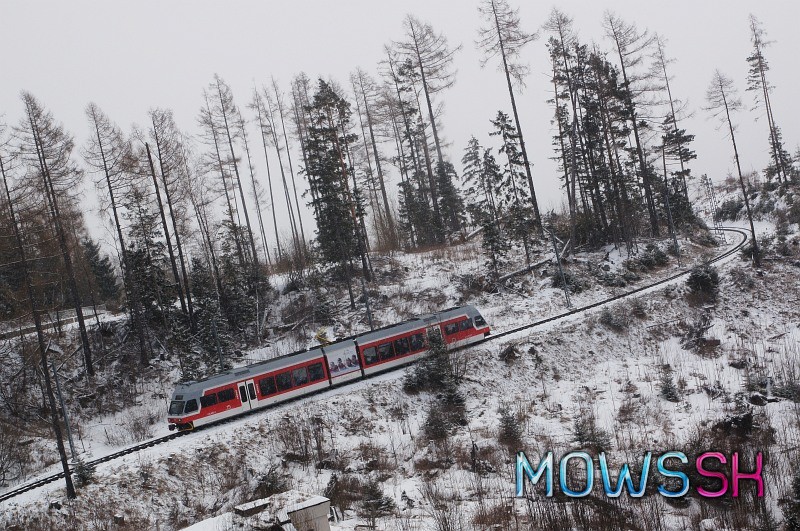 Tatranský vlak v zime