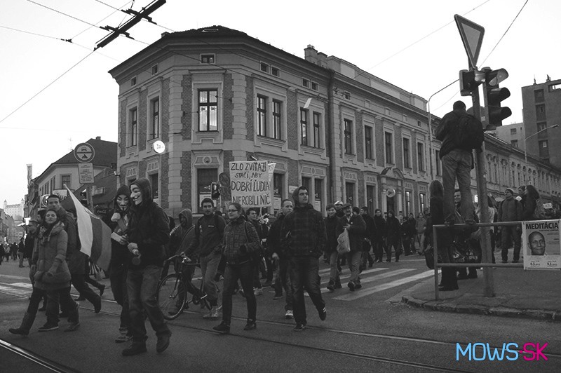Protestný pochod mestom