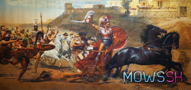 Obraz Achillea pod hradbami Tróje
