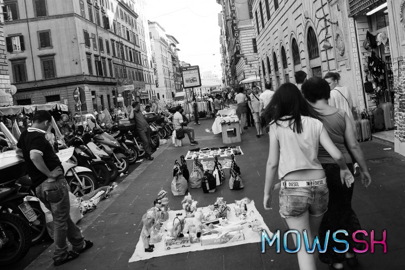 Street fotografia z Ríma