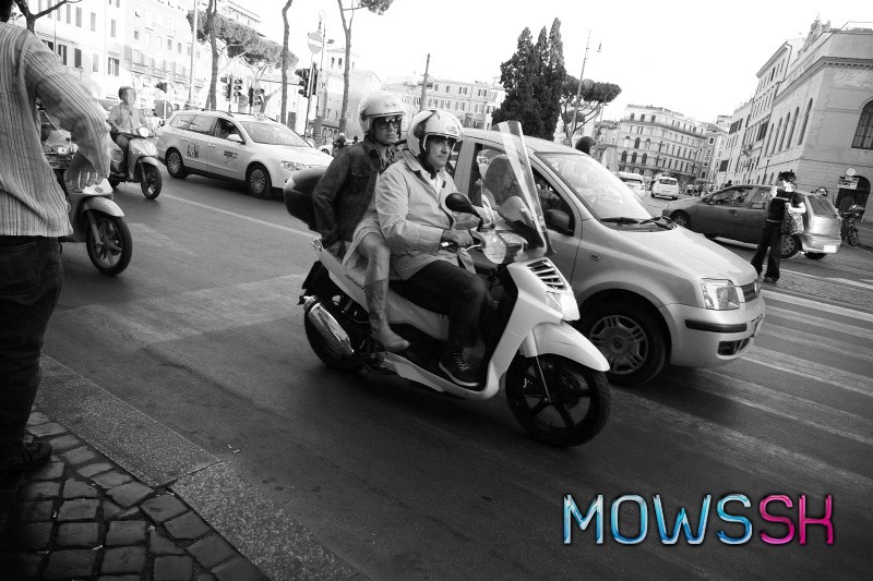 Moped na ruśnej ceste
