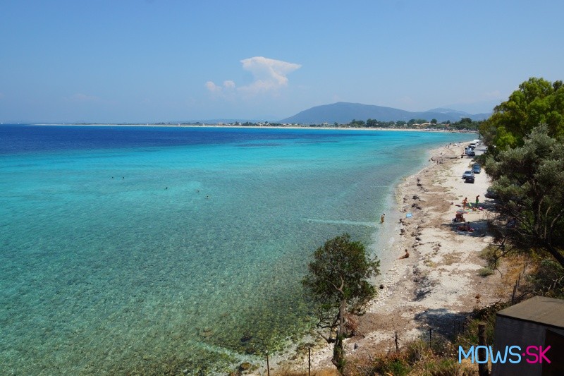 Azúrové more v Agios Ioannis