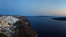 Originálna panoráma mesta Fira
