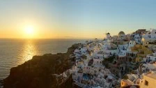 Západ slnka na Santorini