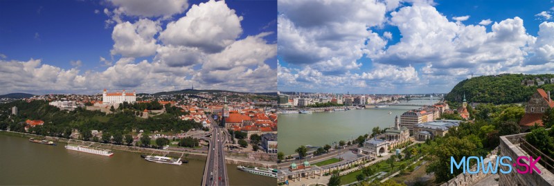 Najlepšie vyhliadky v Bratislave a Budapešti