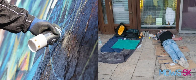 Špina v uliciach Bratislavy a Budapešti
