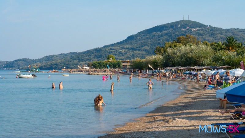 Pláže v Moraitike na Korfu